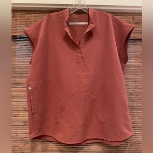 Figs Rafaela Scrub Top - Mauve